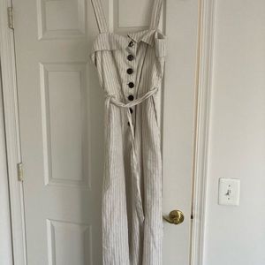 Mango Linen Jumpsuit - Size M